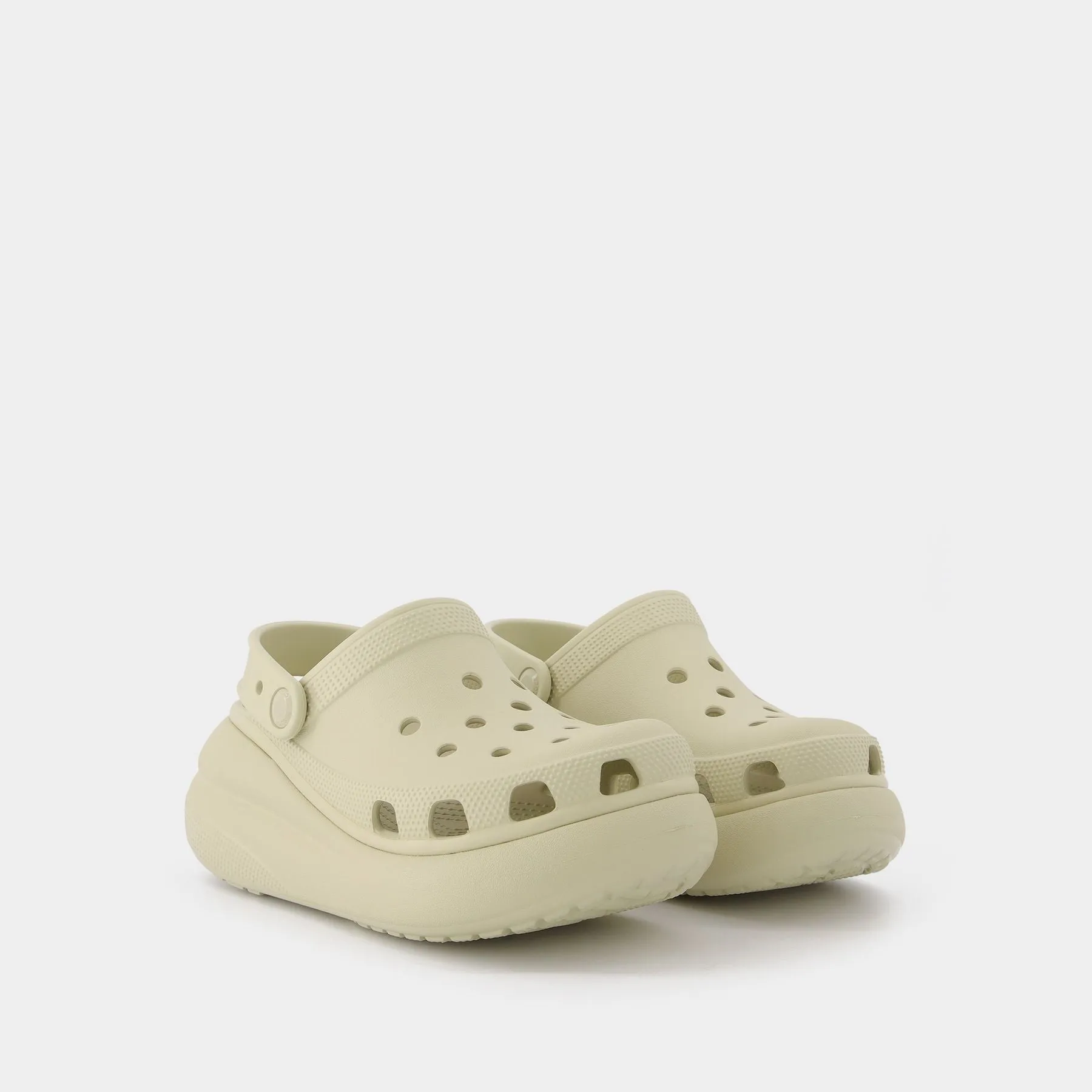 Crocs  Classic Crush Mules - Crocs - Bone - Synthetic