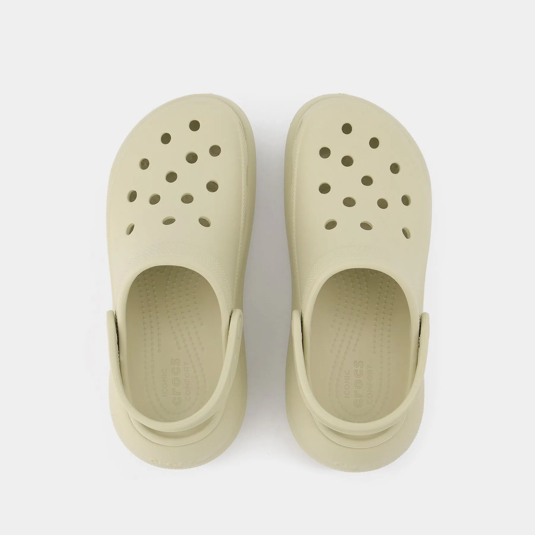 Crocs  Classic Crush Mules - Crocs - Bone - Synthetic