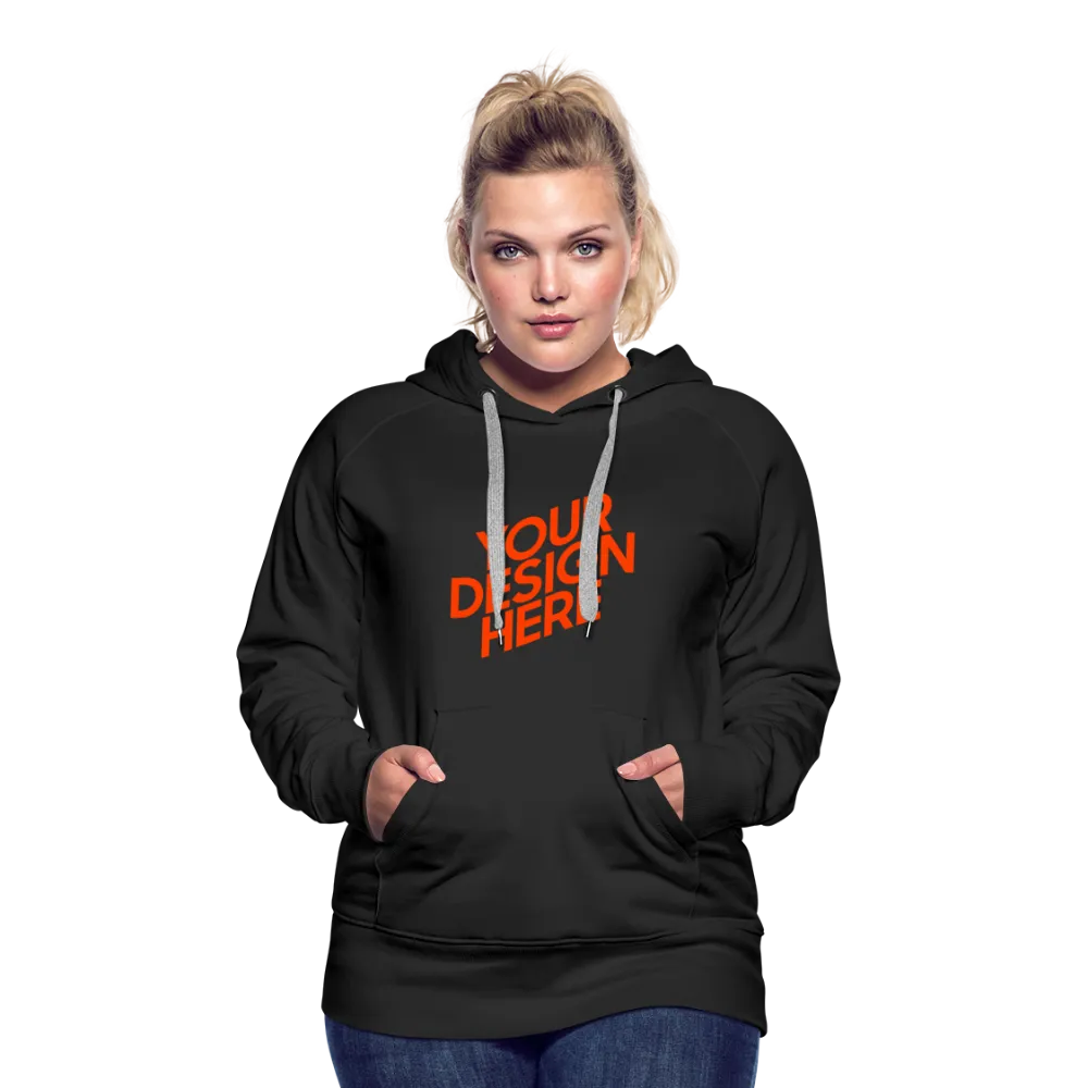 Damen/Frauen Premium Hoodie Kapuzenpullover selbst gestalten und bedrucken