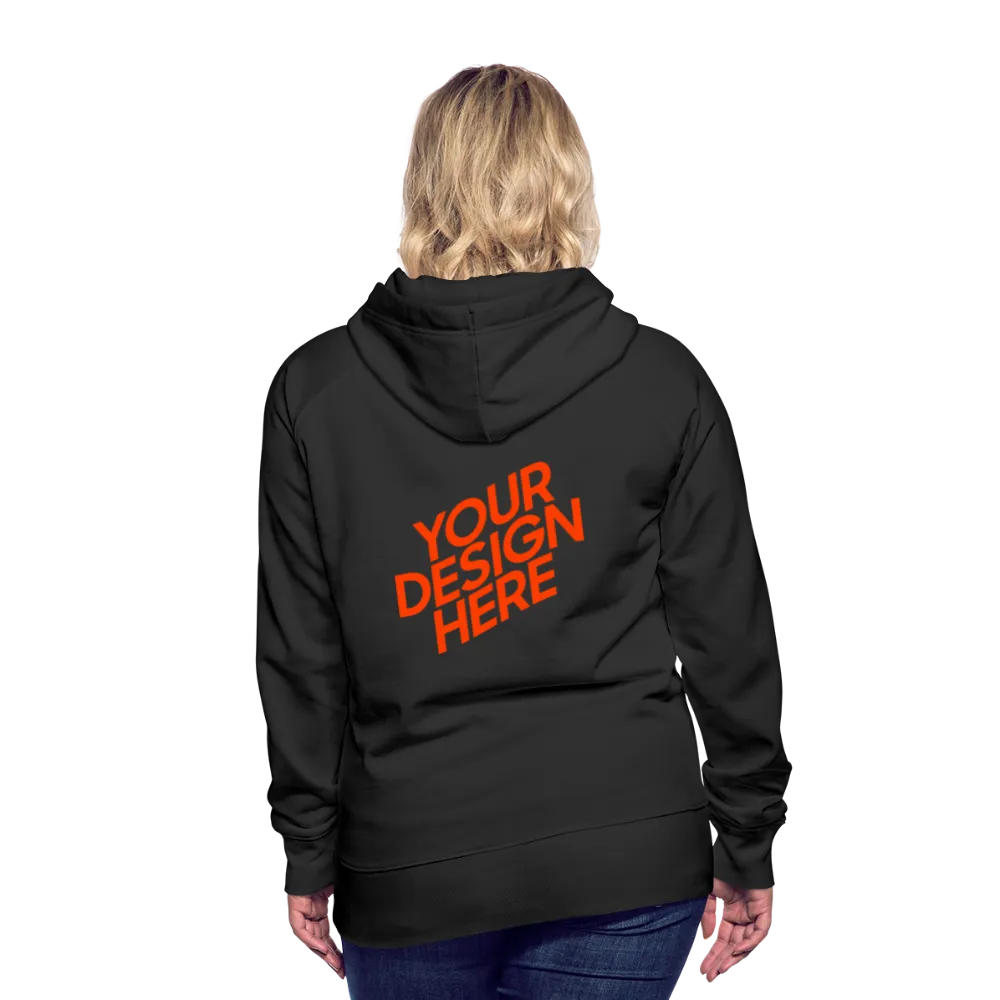 Damen/Frauen Premium Hoodie Kapuzenpullover selbst gestalten und bedrucken