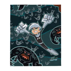 Danny Phantom Phantom In Flight Grey Fleece Blanket