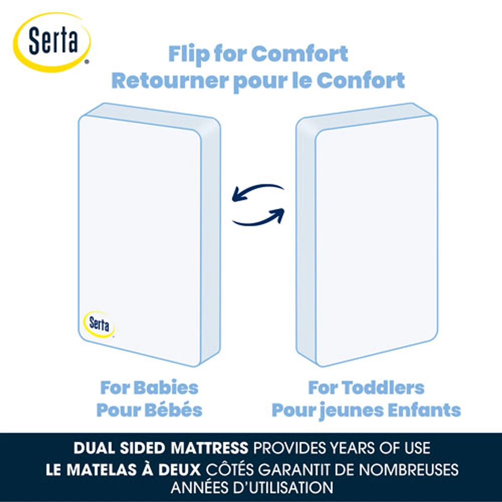 DELTA CHILDREN Delta Children Serta Perfect Rest Crib & Toddler Mattress