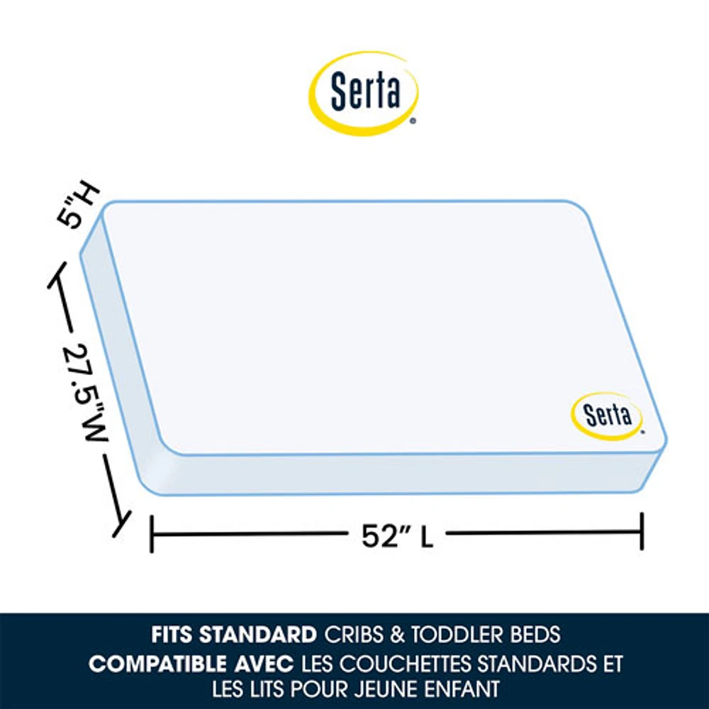 DELTA CHILDREN Delta Children Serta Perfect Rest Crib & Toddler Mattress