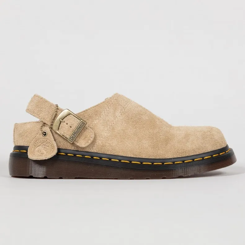 Dr. Martens Isham Desert Oasis Suede Mules (Parchment)