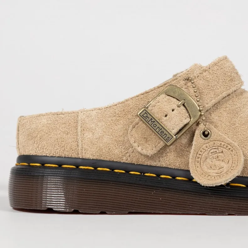 Dr. Martens Isham Desert Oasis Suede Mules (Parchment)