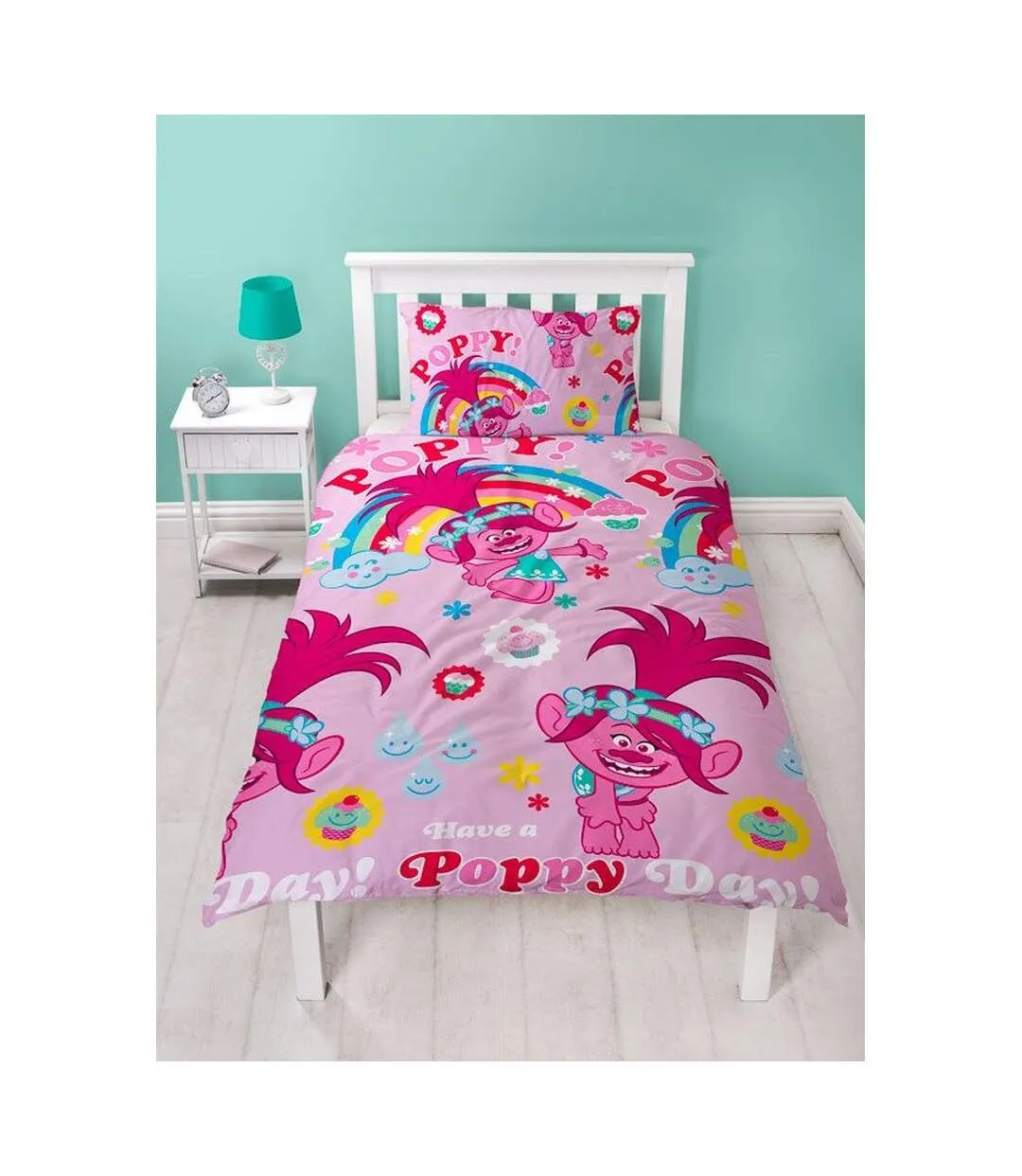 Dream duvet cover set pink Trolls