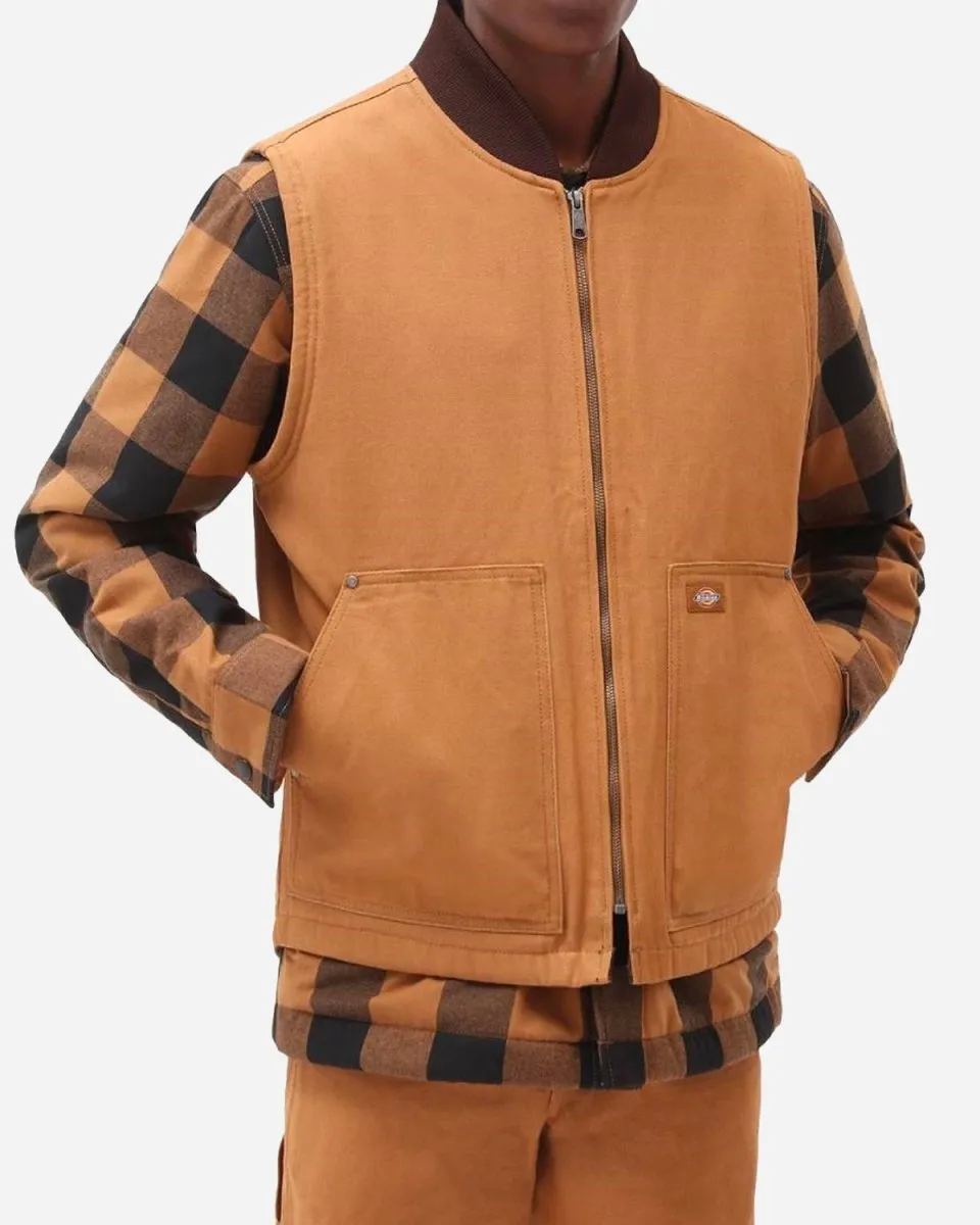 Duck Canvas Vest - Brown