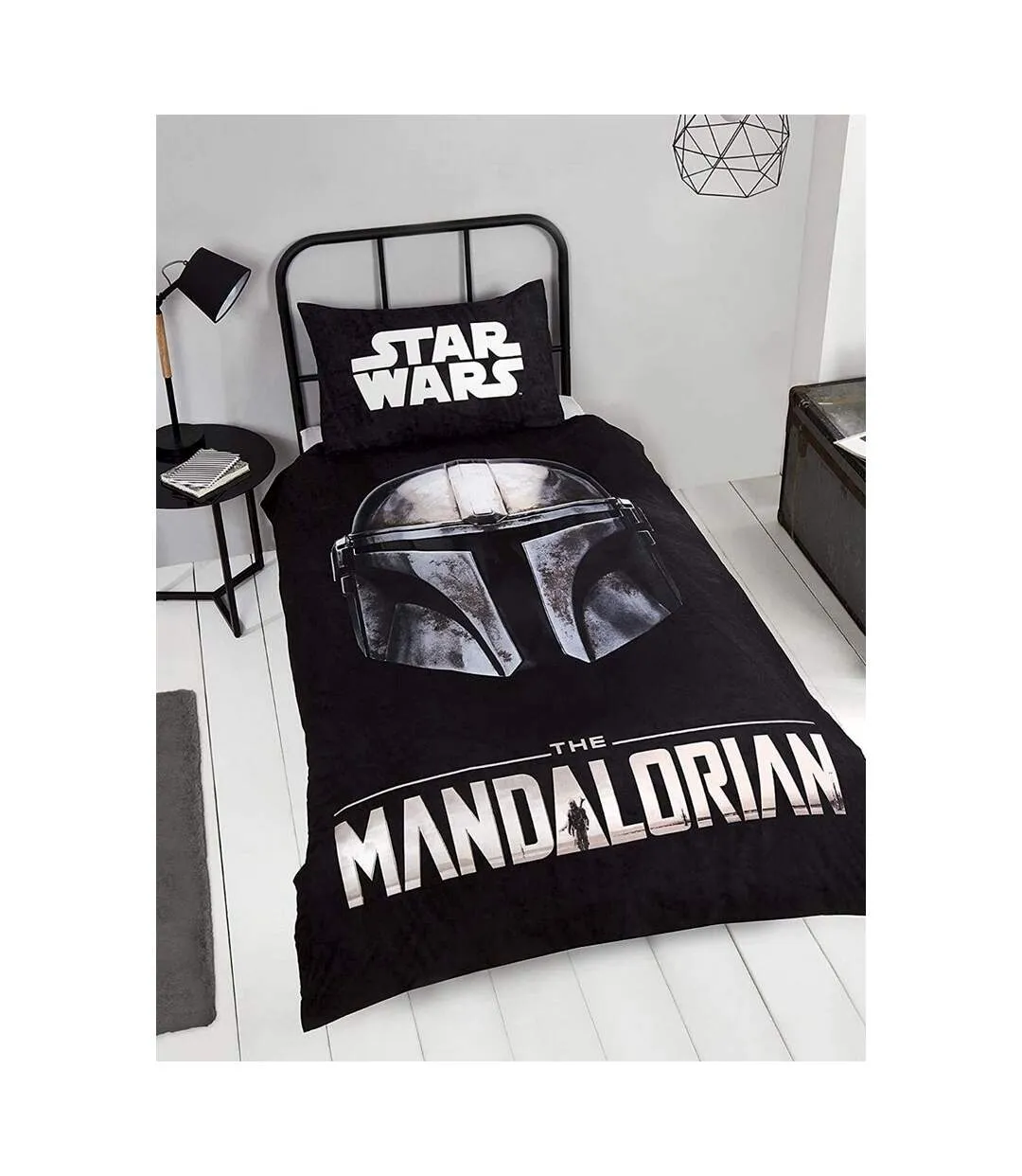 Duvet cover set black/white Star Wars: The Mandalorian