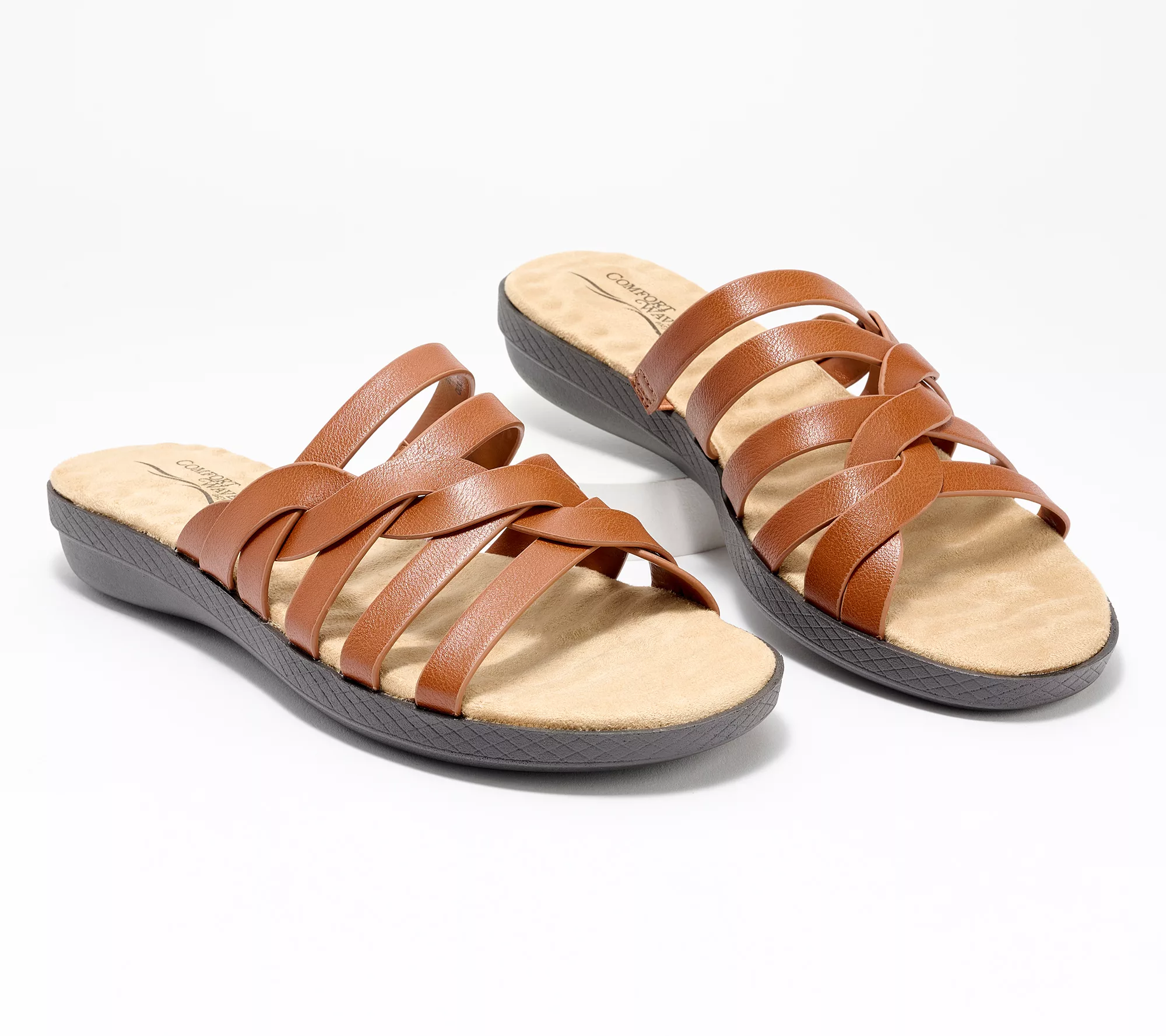 Easy Street Braided Slide Sandals- Sheri