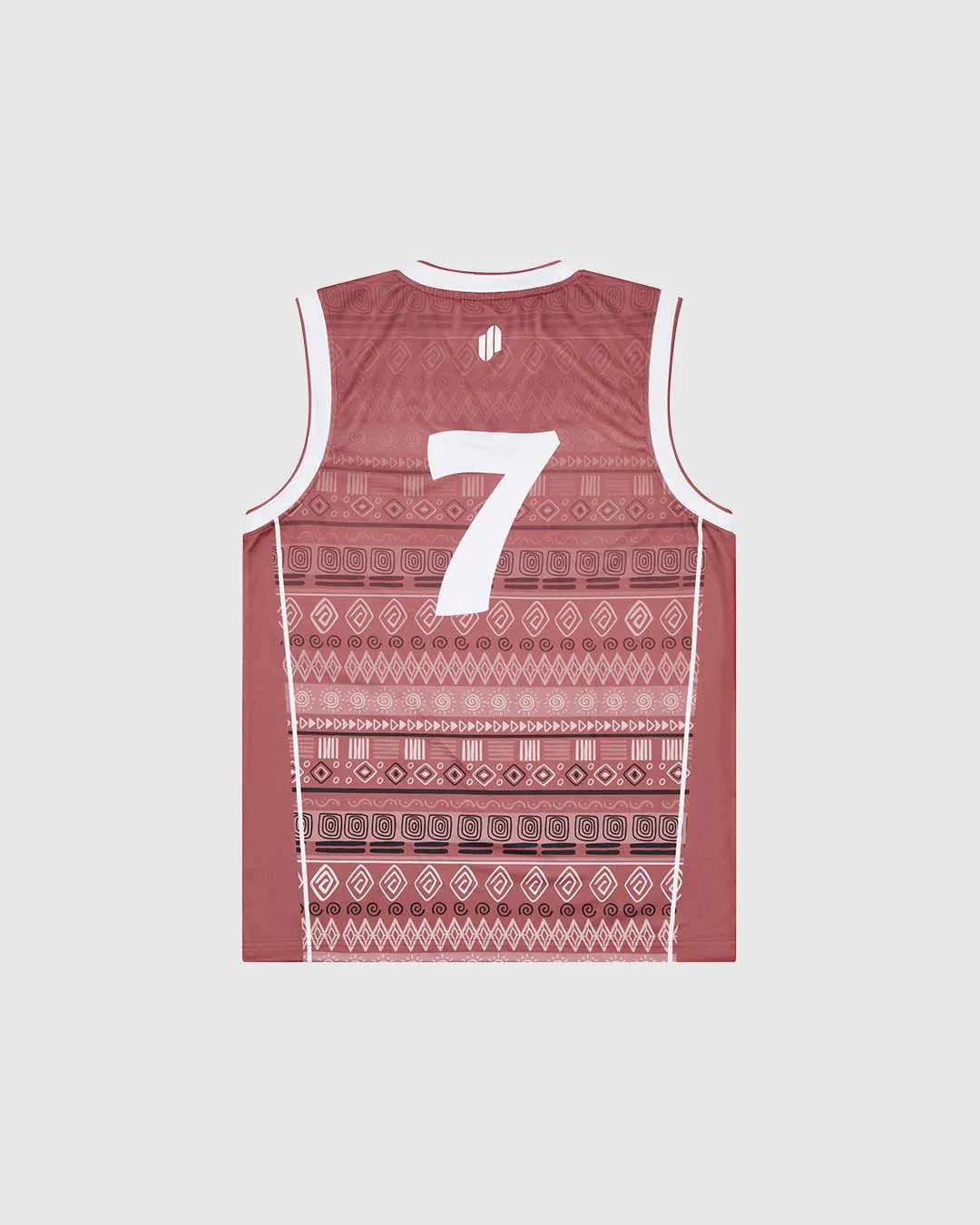 ED7:D1 - Womens Desert Basketball Vest - Clay Print