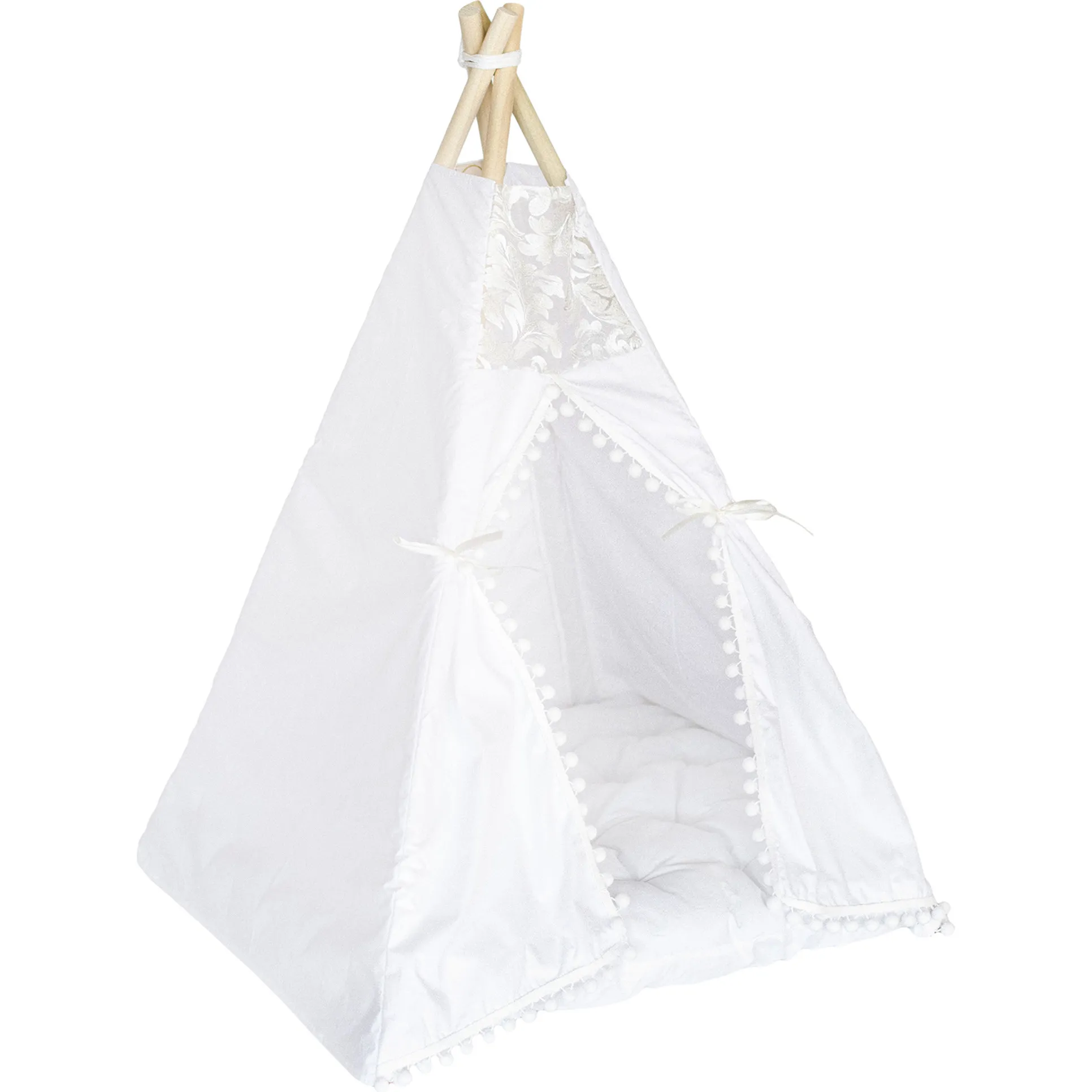 E&E Evelyn Itty Bitty Play Tent, White