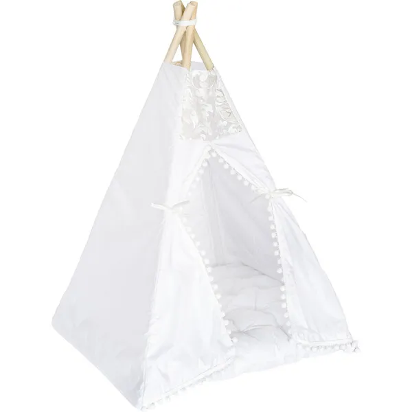 E&E Evelyn Itty Bitty Play Tent, White