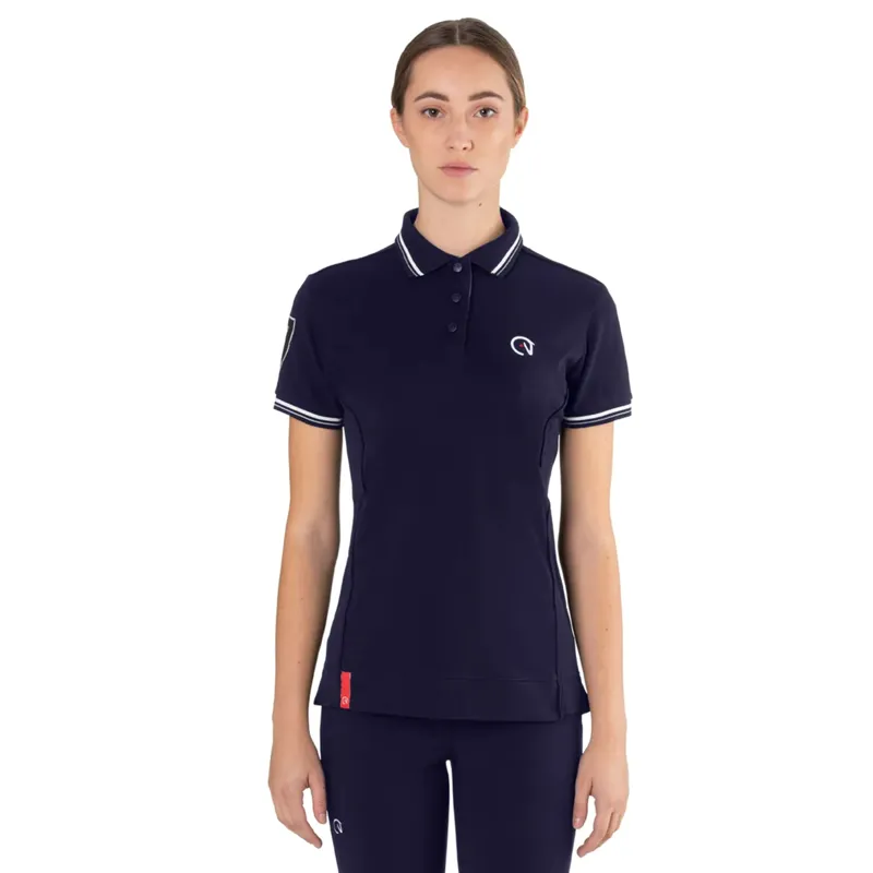 EGO7 Polo Air Ladies Short Sleeve Polo Sport Shirt - Navy