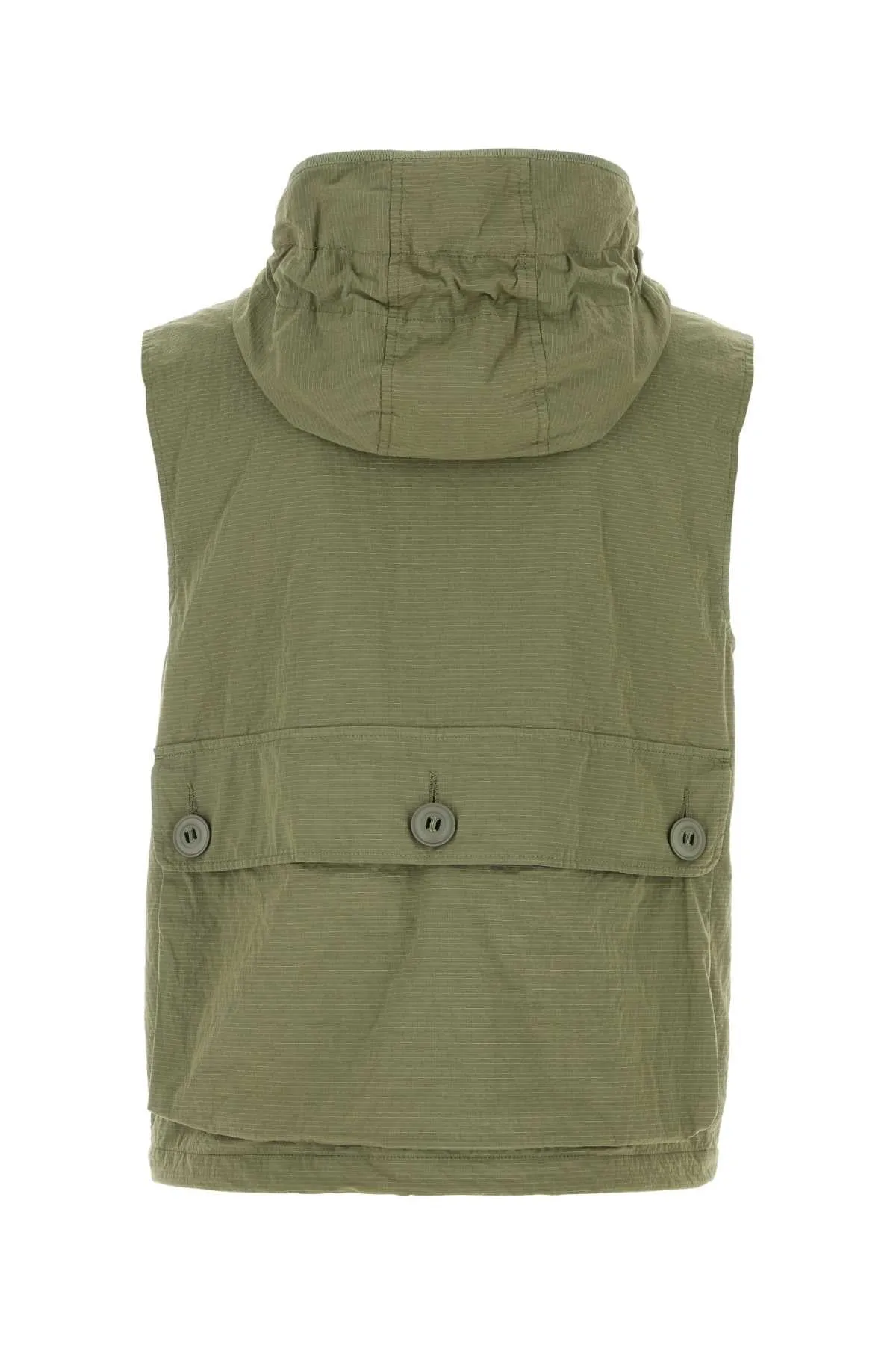 Emporio Armani Green Cotton Blend Vest