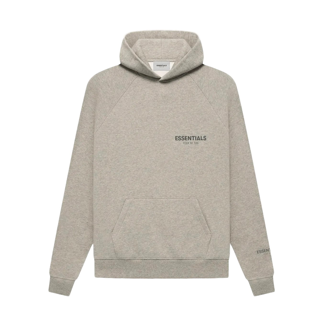 Fear Of God Essentials Core Collection Pullover Hoodie Dark Heather Oatmeal