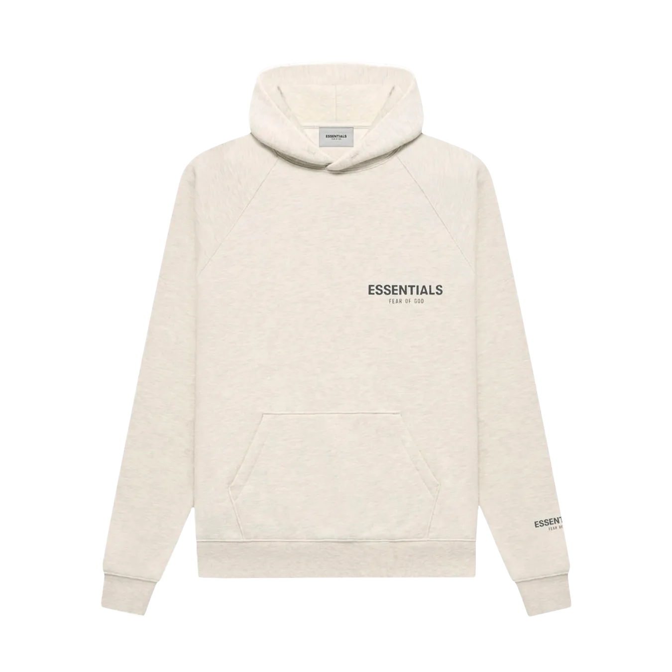 Fear Of God Essentials Core Collection Pullover Hoodie 'light Heather Oatmeal'