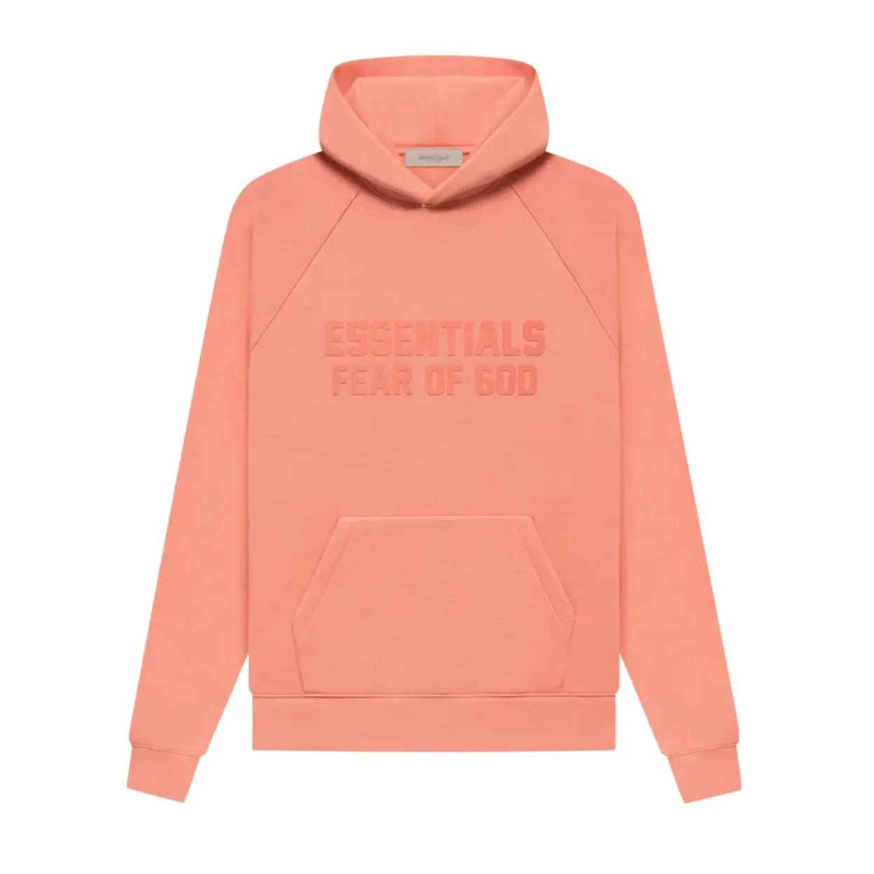 Fear Of God Essentials SS22 Pullover Hoodie Coral Pink