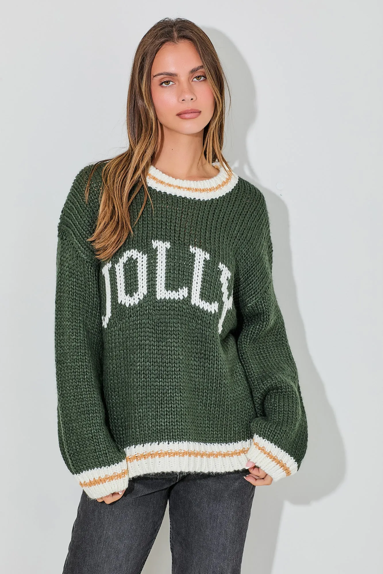 FINAL SALE BaeVely BSW2871-A Jolly Knit Sweater