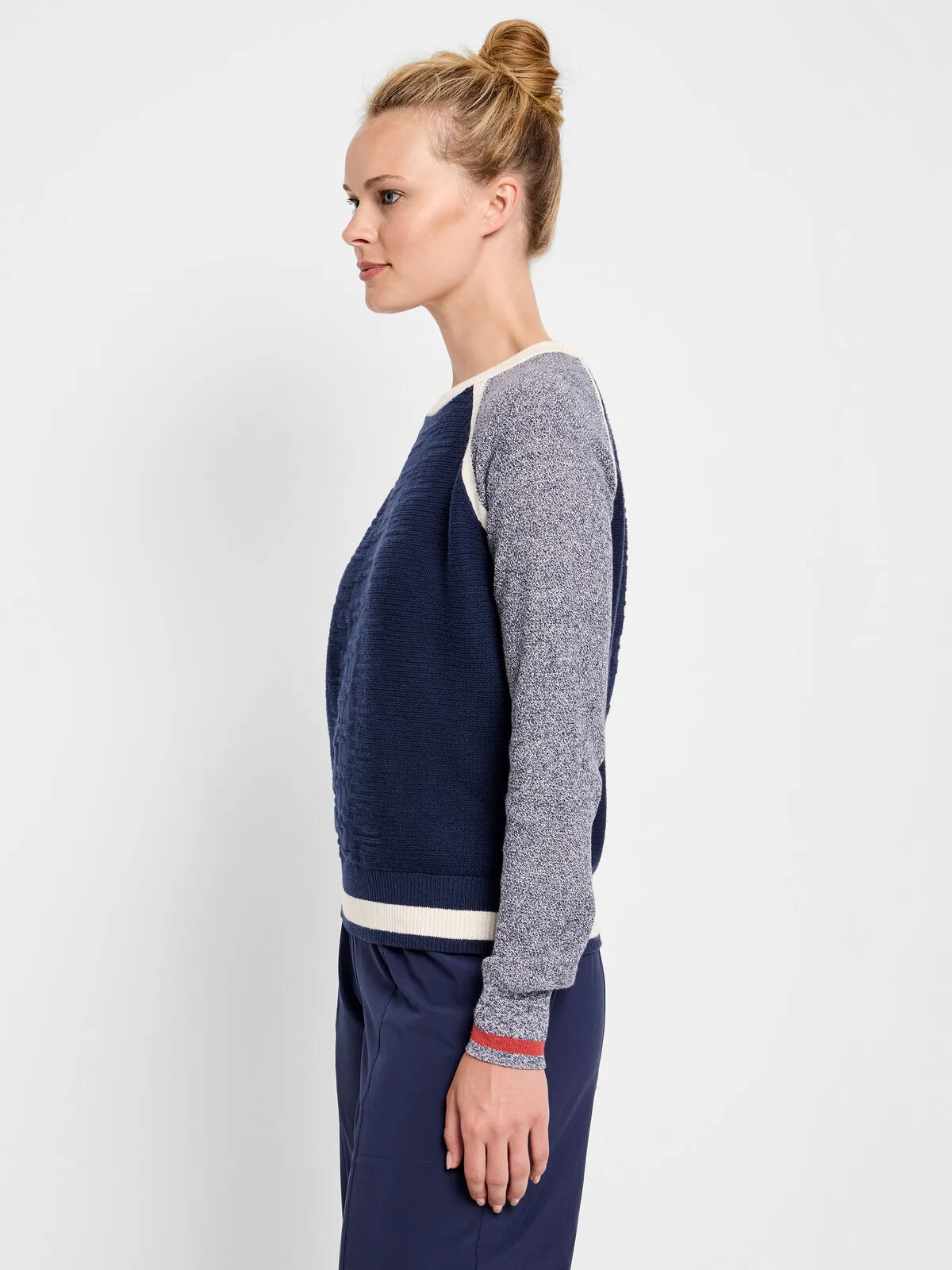 FINAL SALE NIC+ZOE ACTF248100 Mixed Stitch Sweater