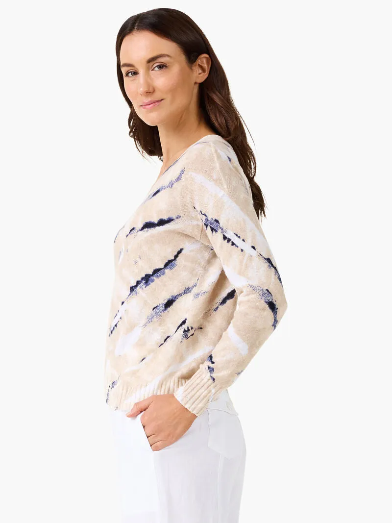 FINAL SALE NIC+ZOE M241104 Neutral Moves Sweater