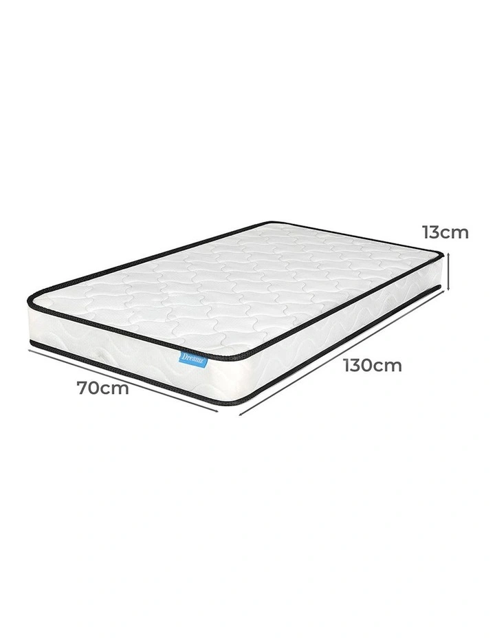 Firm Spring Cot Mattress 13cm in White