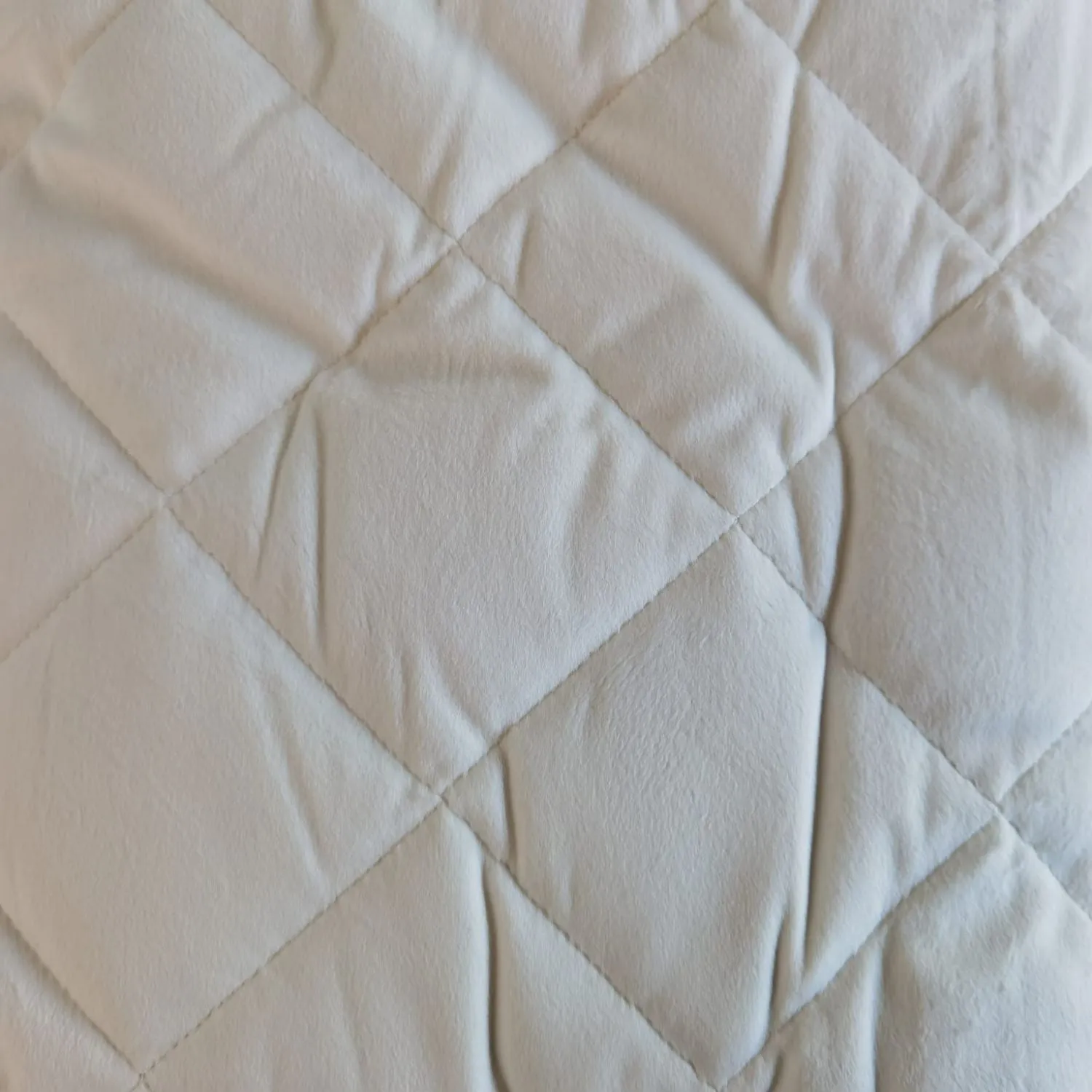 Fleece Mattress Protector - White - King Size