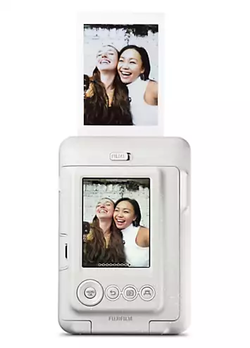 Fujifilm Instax Mini LiPlay Hybrid Instant Camera - Misty White | Kaleidoscope