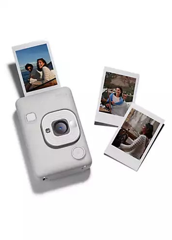 Fujifilm Instax Mini LiPlay Hybrid Instant Camera - Misty White | Kaleidoscope