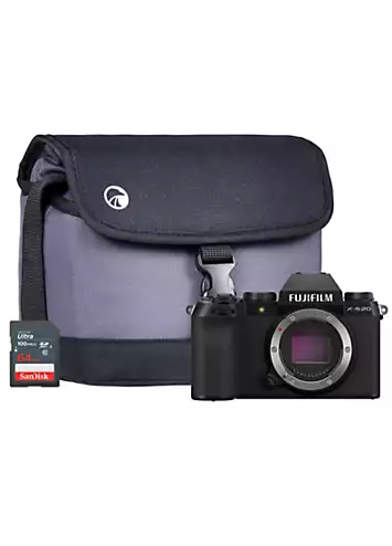 Fujifilm X-S20 Mirrorless Digital Camera Kit inc XC15-45mm Lens, System Bag & 64GB SD Card - Black | Kaleidoscope