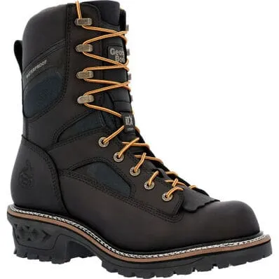 Georgia Men's - 9 Waterproof LTX Logger Work Boot - Round Soft Toe