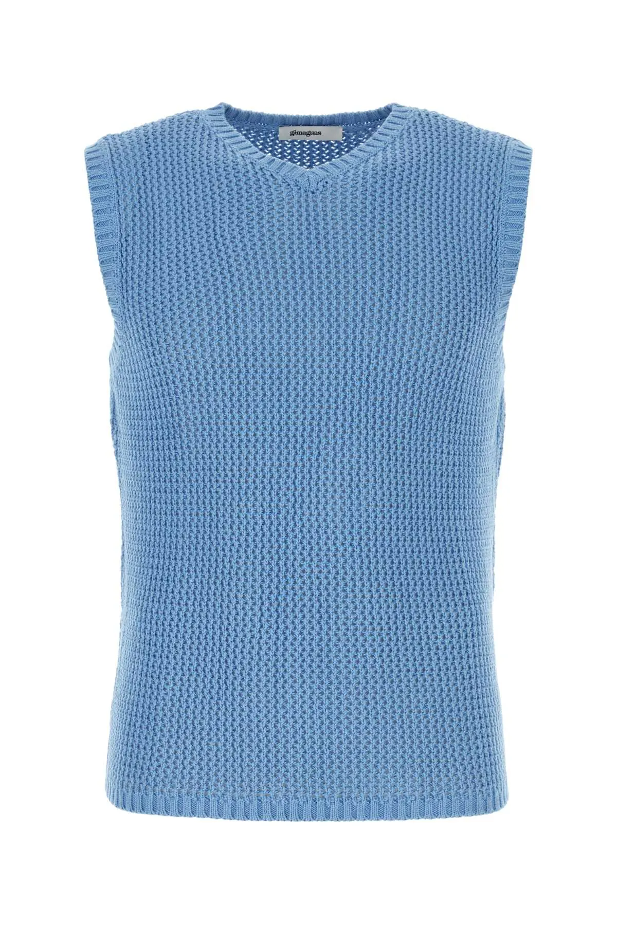 Gimaguas Cerulean Blue Cotton Bridget Vest