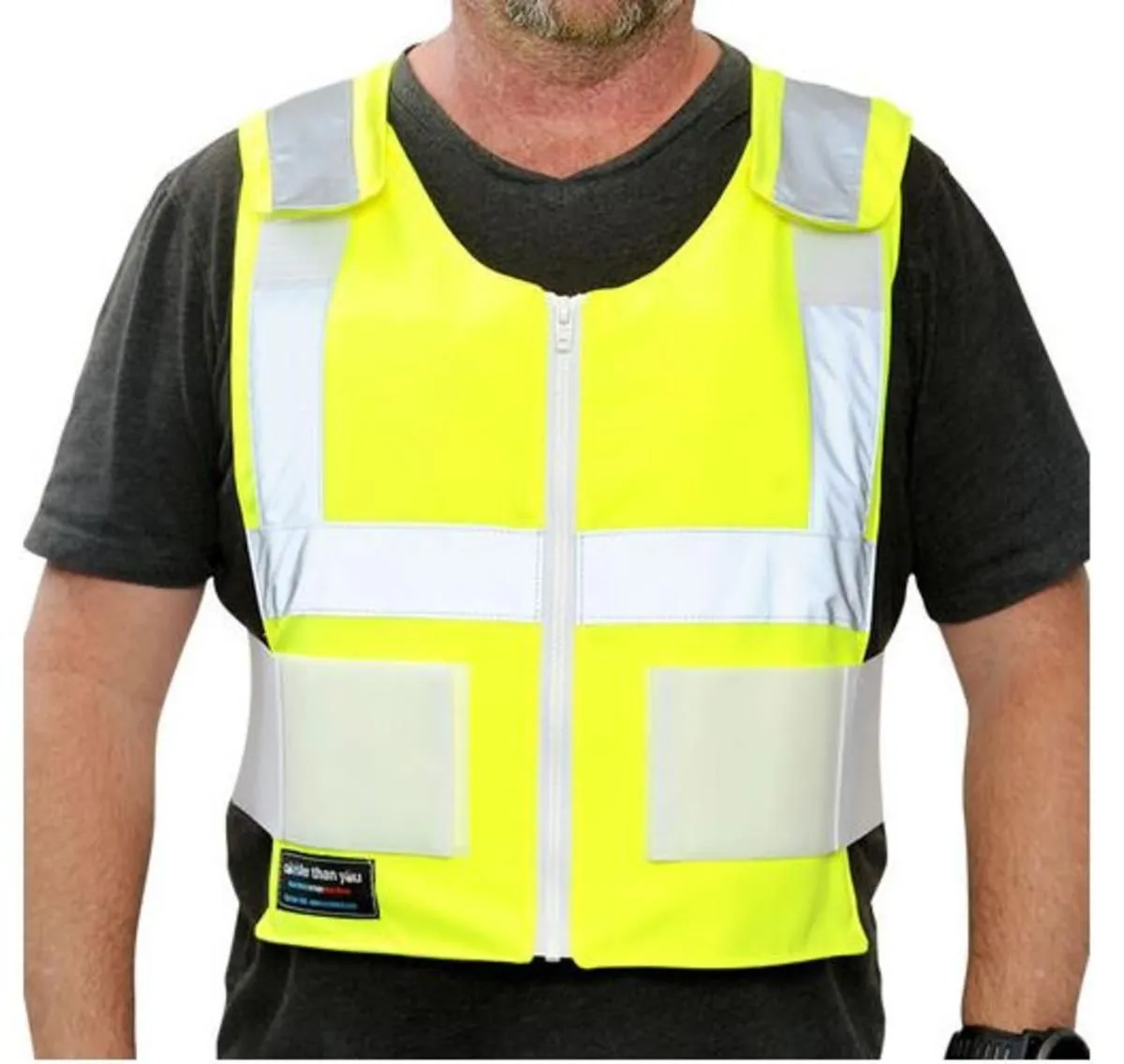 Glacier Tek High Visibility Cool Vest With Nontoxic Cooling Packs