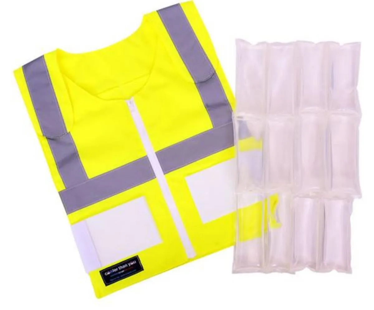 Glacier Tek High Visibility Cool Vest With Nontoxic Cooling Packs