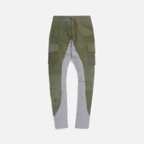 Greg Lauren     tent scrapwork 50/50 long slim lounge pant