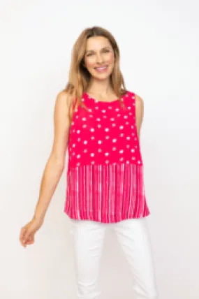 Habitat, 33201 Mixed Side Button Tank, Rose