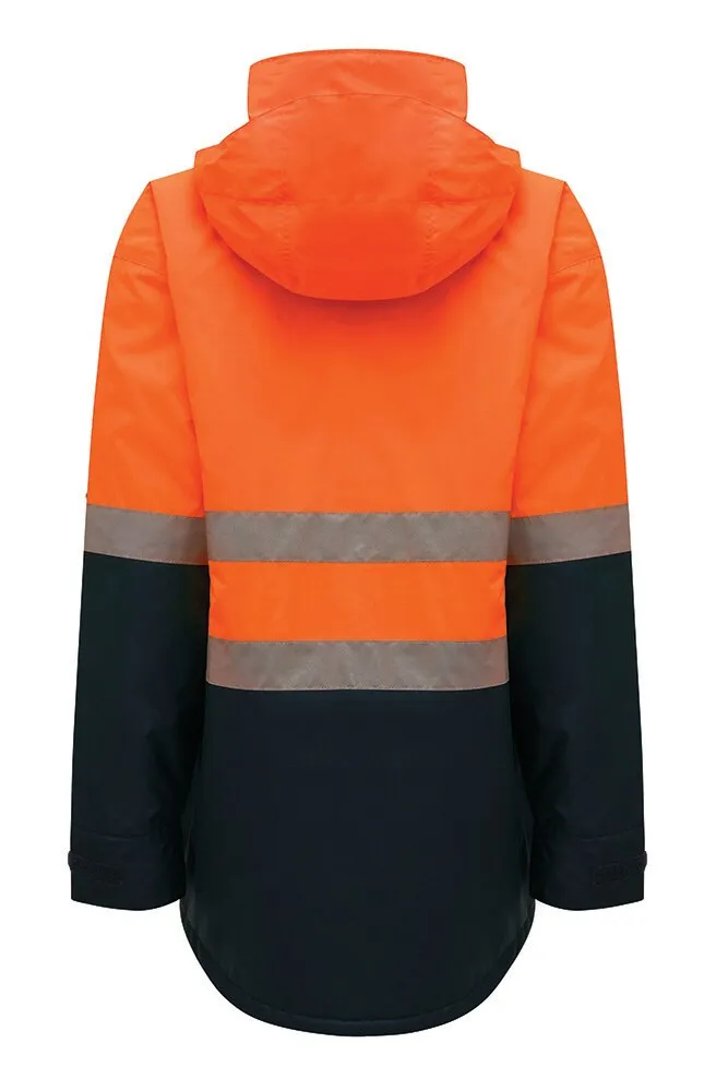 Hard Yakka - Jacket - Hivis T LS - Y06685 - Orange/Navy - S - 9352795449917