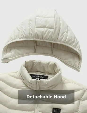 Heated Jacket With Dual Control Button 7.4V For Unisex --Seedpearl