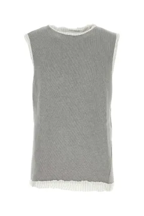 Hed Mayner Grey Cotton Vest