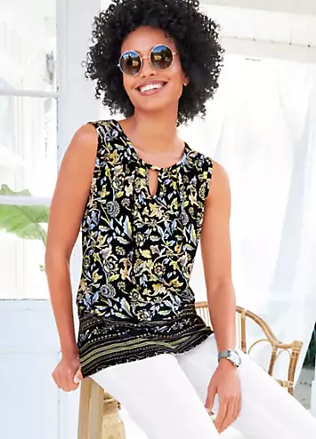 Heine Sleeveless Printed Top | Kaleidoscope