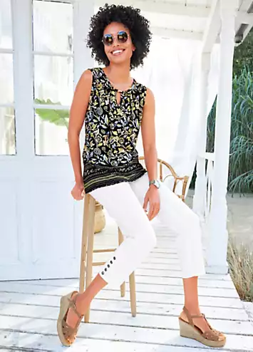 Heine Sleeveless Printed Top | Kaleidoscope