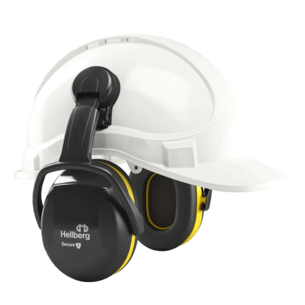 Hellberg 42002 Secure 2 Helmet Mounted Ear Defenders, 90-110 dB