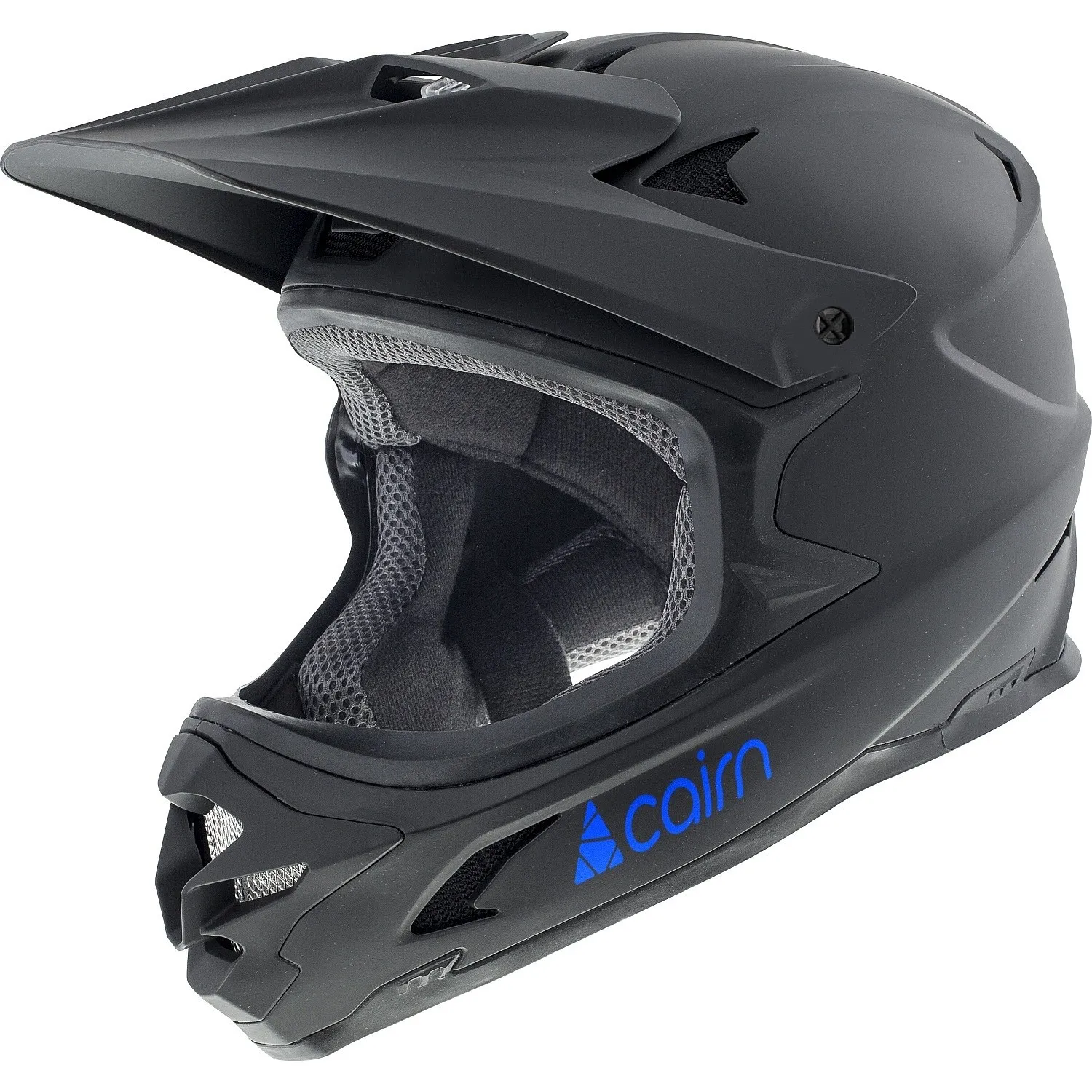 helmet Cairn X Track Loc - Mat Black/Blue