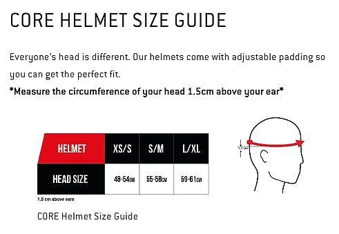 helmet CORE Action Sports - Black