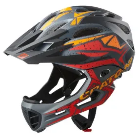 helmet Cratoni C-Maniac Pro - Black/Red/Orange Matt