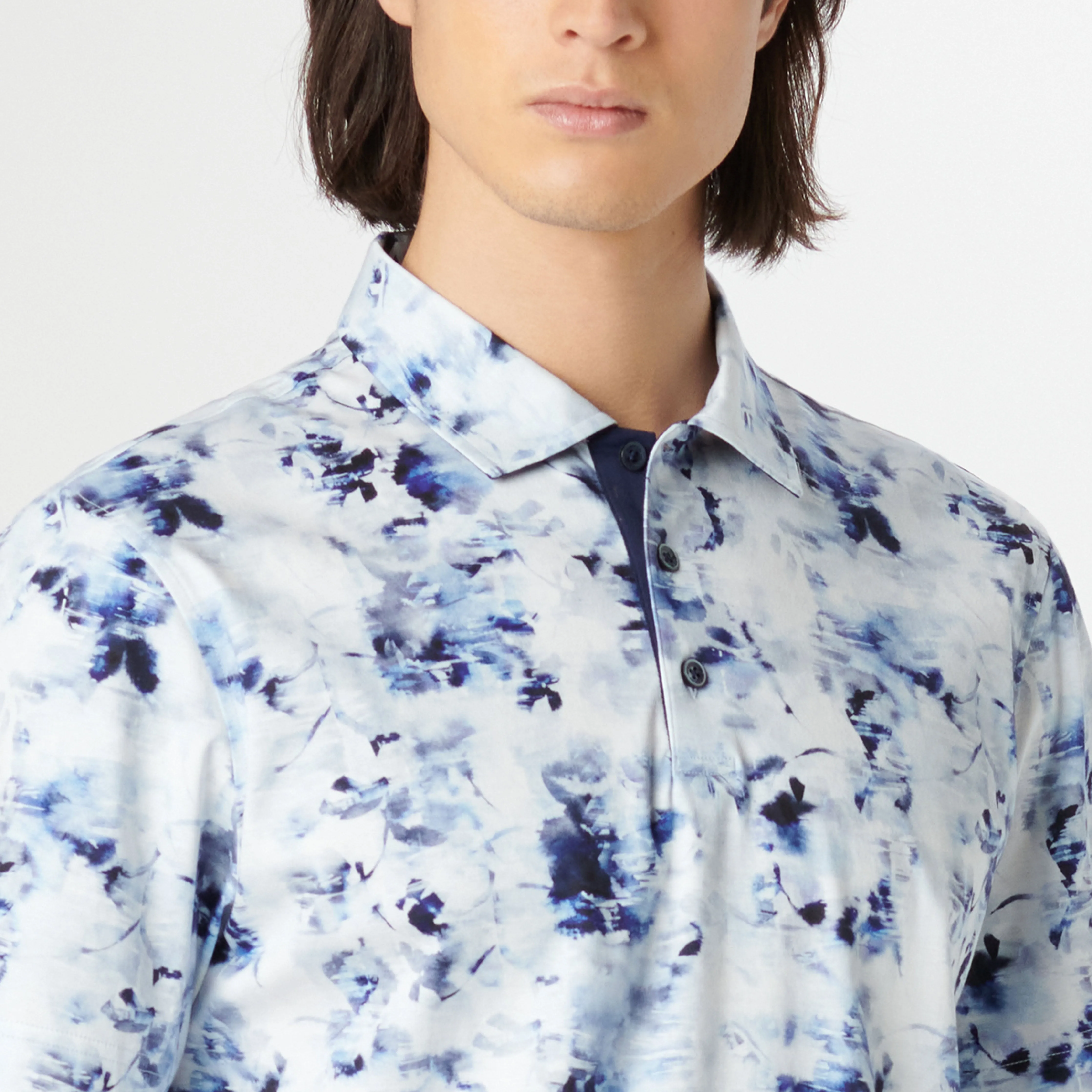 Hendrix Watercolor Print Polo