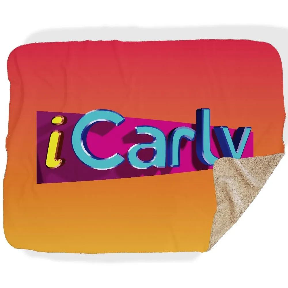 iCarly Logo Sherpa Blanket