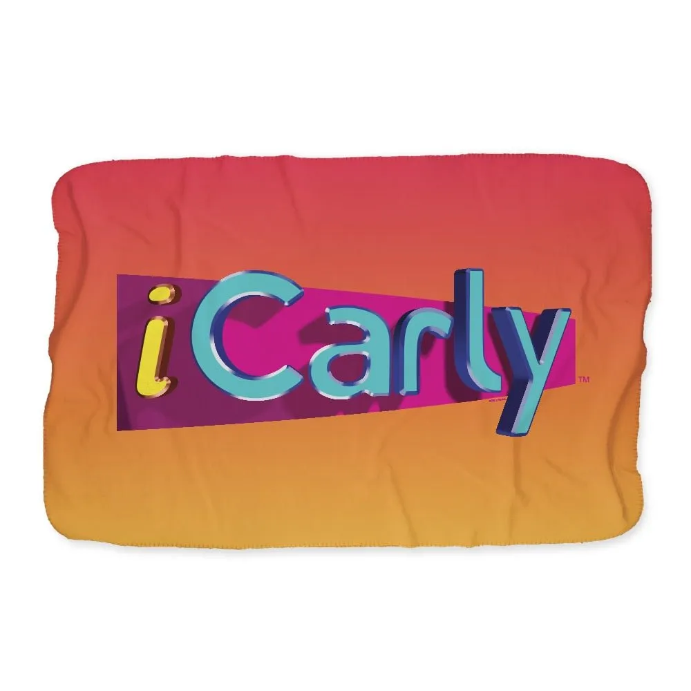 iCarly Logo Sherpa Blanket