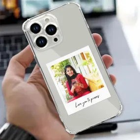 IPhone 13 Pro Back Cover Customized with Photo Transparent Cases with a Camera Protection