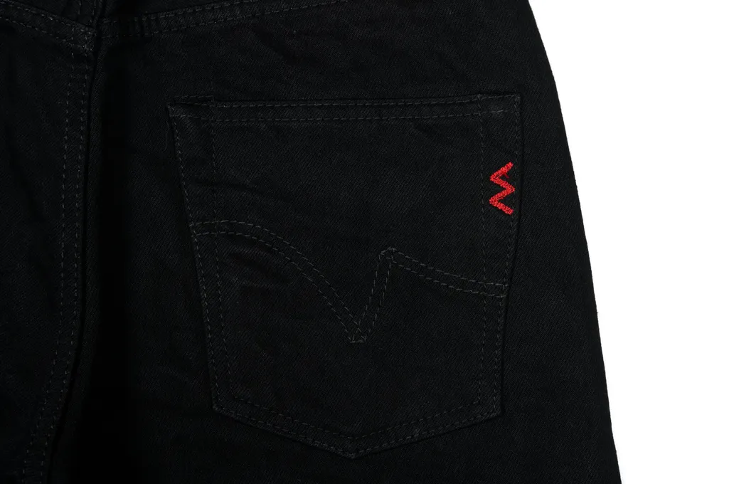 Iron Heart 777s-142bb Jeans - 14oz Slim Tapered Black/Black Denim