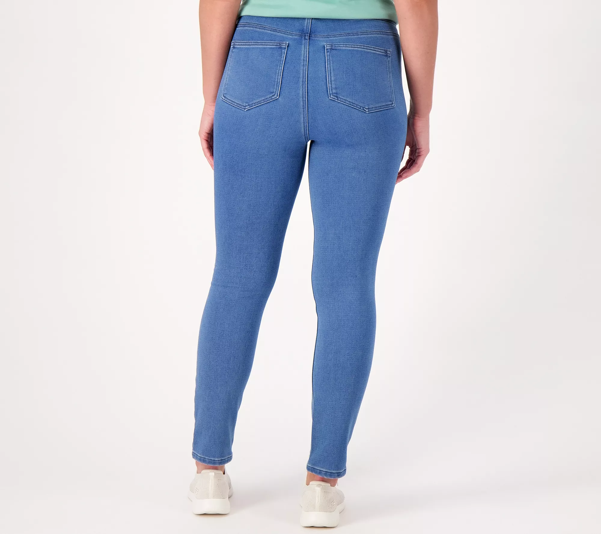 Isaac Mizrahi Live! Divine Denim Petite Pull-On Slim-Leg Jeans